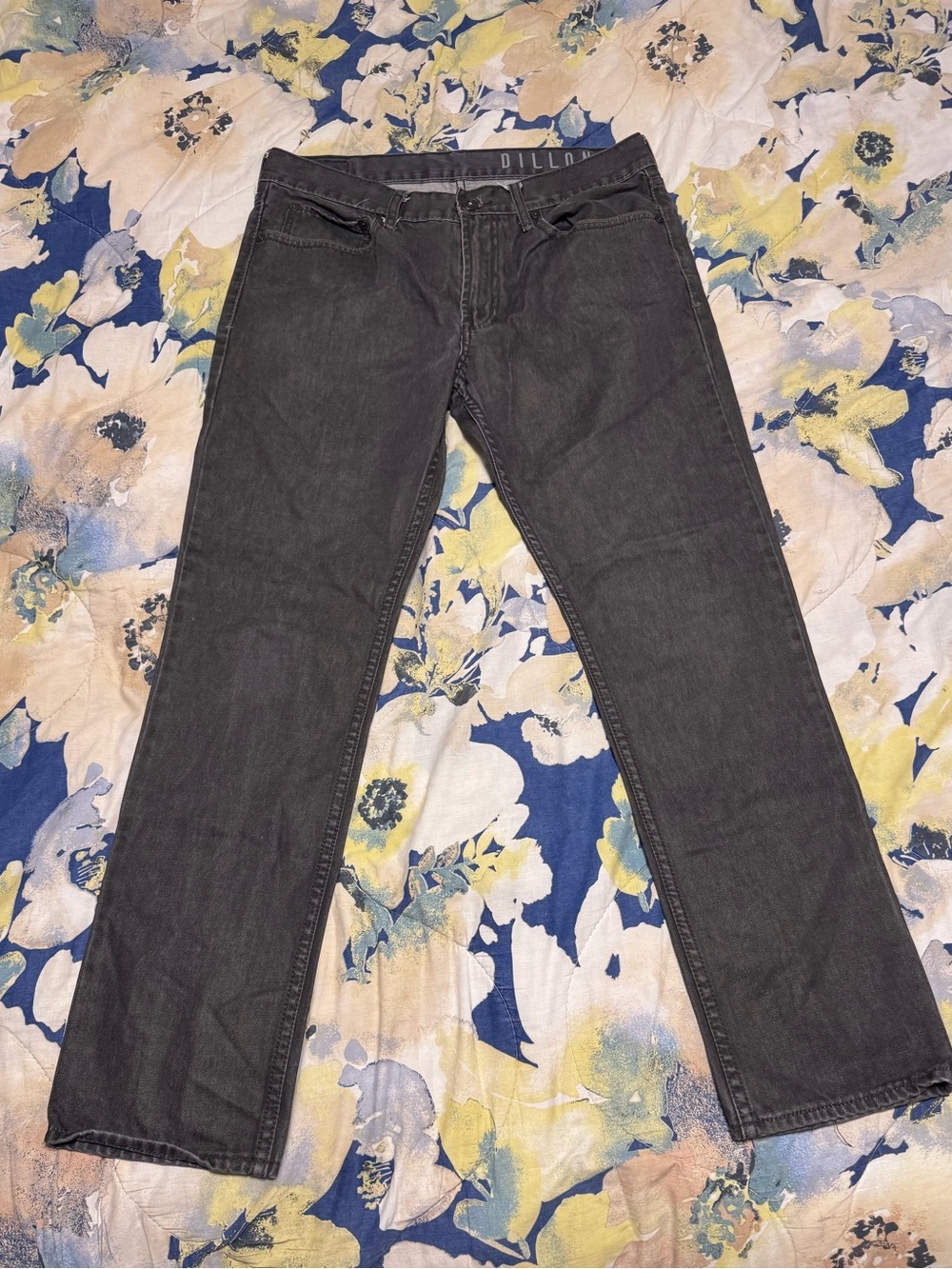 Men’s Bullhead “Dillon Skinny” Dark Gray Jeans Y2K EUC